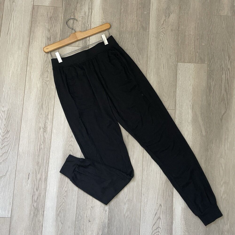 Bleusalt Modal Joggers pull on soft comfy womens Black (small) loungewear casual